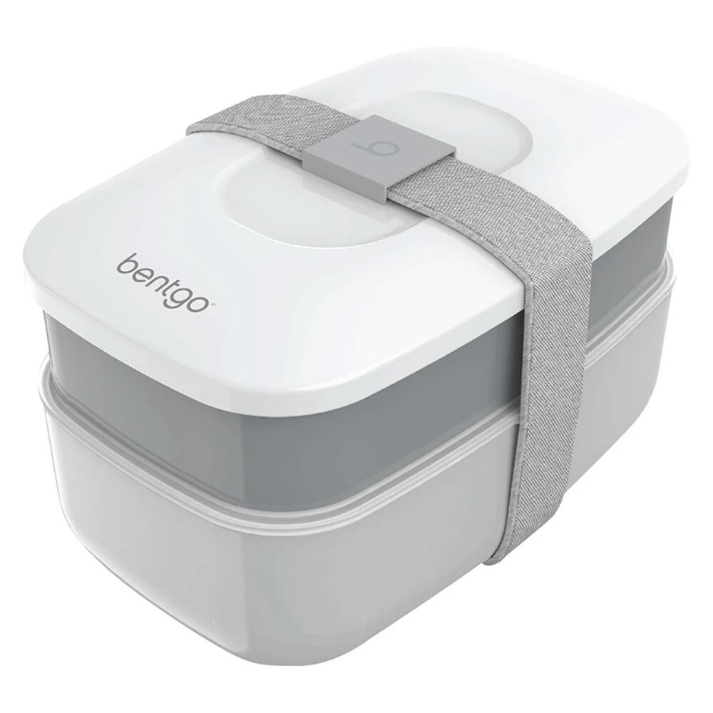 BENTGO All-In-One Stackable Bento Lunch Box (Gray) (BRAND-NEW‎ & SEALED!) - Picture 2 of 4